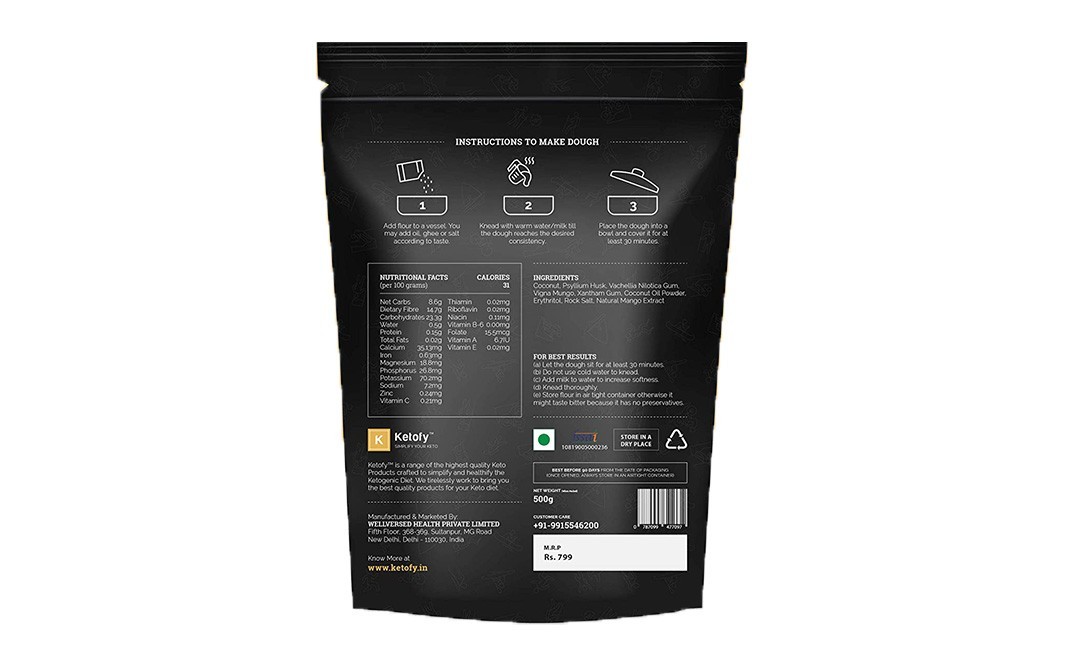 Ketofy Coconut Flour    Pack  500 grams